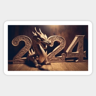 wood dragon 2024 Sticker